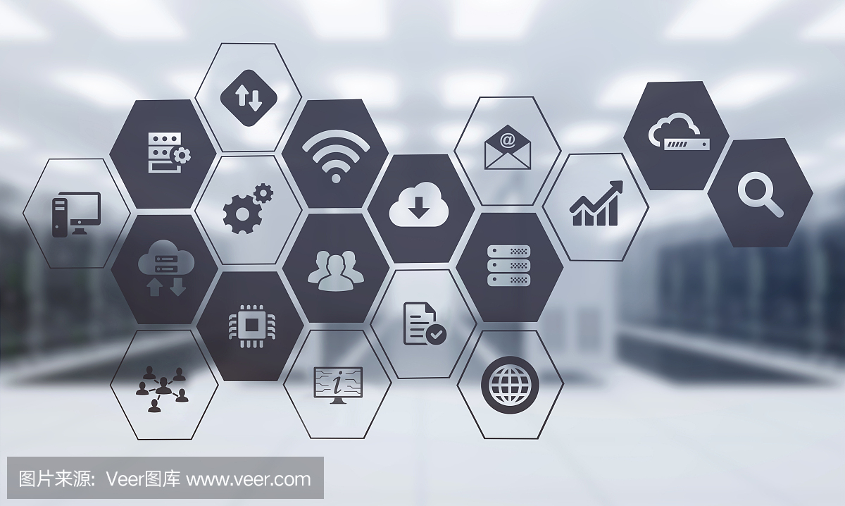 服務器矢量圖標平坦